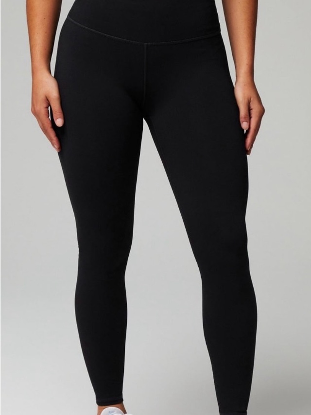 Fabletics Powerhold Black High-Rise Performance Track Pants